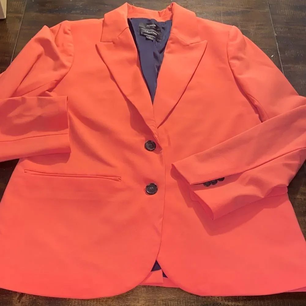 J.Crew Somerset blazer in Italian stretch wool size 8 coral